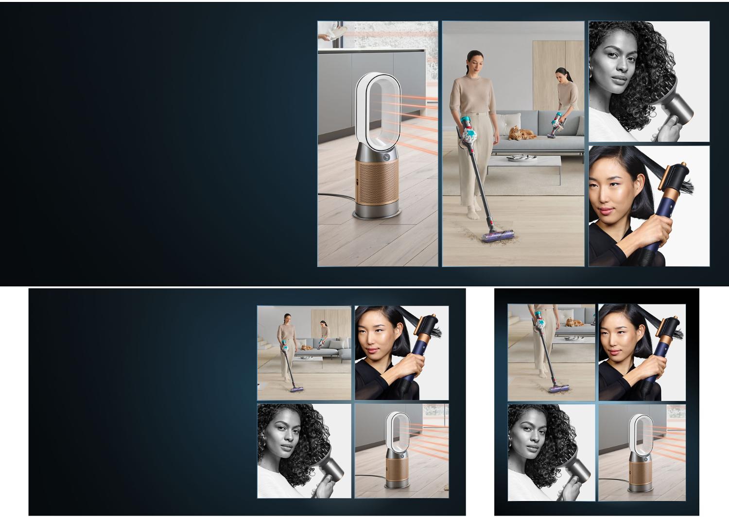 The Dyson HushJet Compact Purifier projects purified air in a large room.